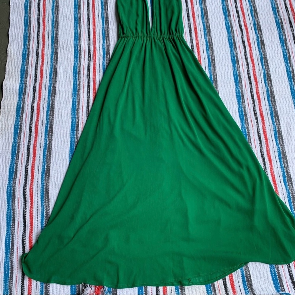 Elegant Green Maxi Dress